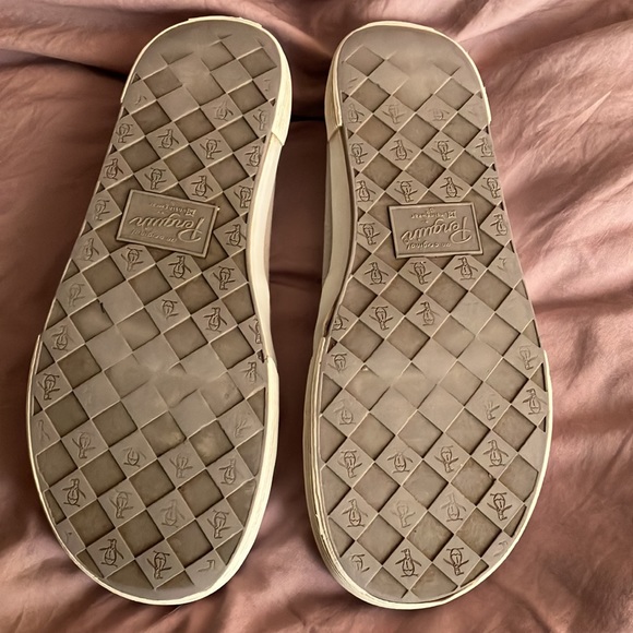 🐧 Men’s Original Penguin Canvas Slip-ons. Grey. US10. 🐧 - Picture 3 of 5